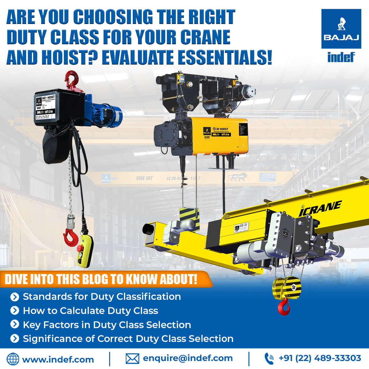 A Comprehensive Guide to Hoist and Crane Duty Class Classifications