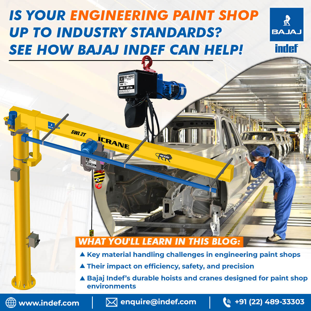 Facing Challenges in Your Engineering Paint Shop Bajaj Indef Has the Answers
