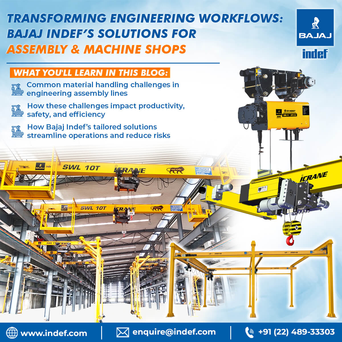 Unlock Peak Performance in Engineering Assembly and Machine Shops with Bajaj Indef's Equipment
