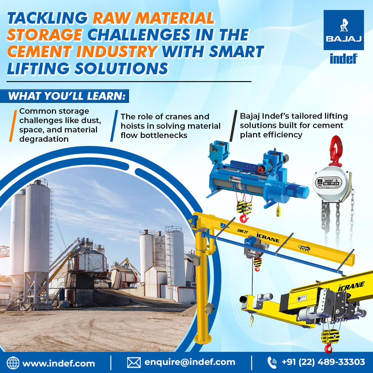 Is Your Cement Plant Ready for 2025 Upgrade Your Raw Material Storage with Bajaj Indef Solutions