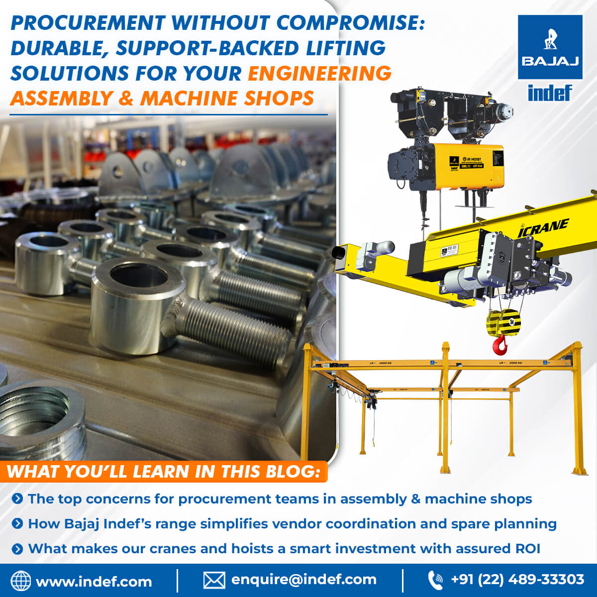 Smart Procurement Starts Here Durable, Support Backed Lifting Solutions for Engineering Assembly & Machine Shops (1)