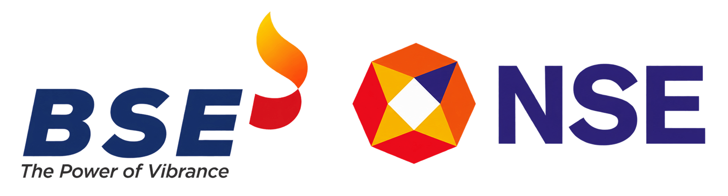 BSE and NSE Logos on Transparent Background
